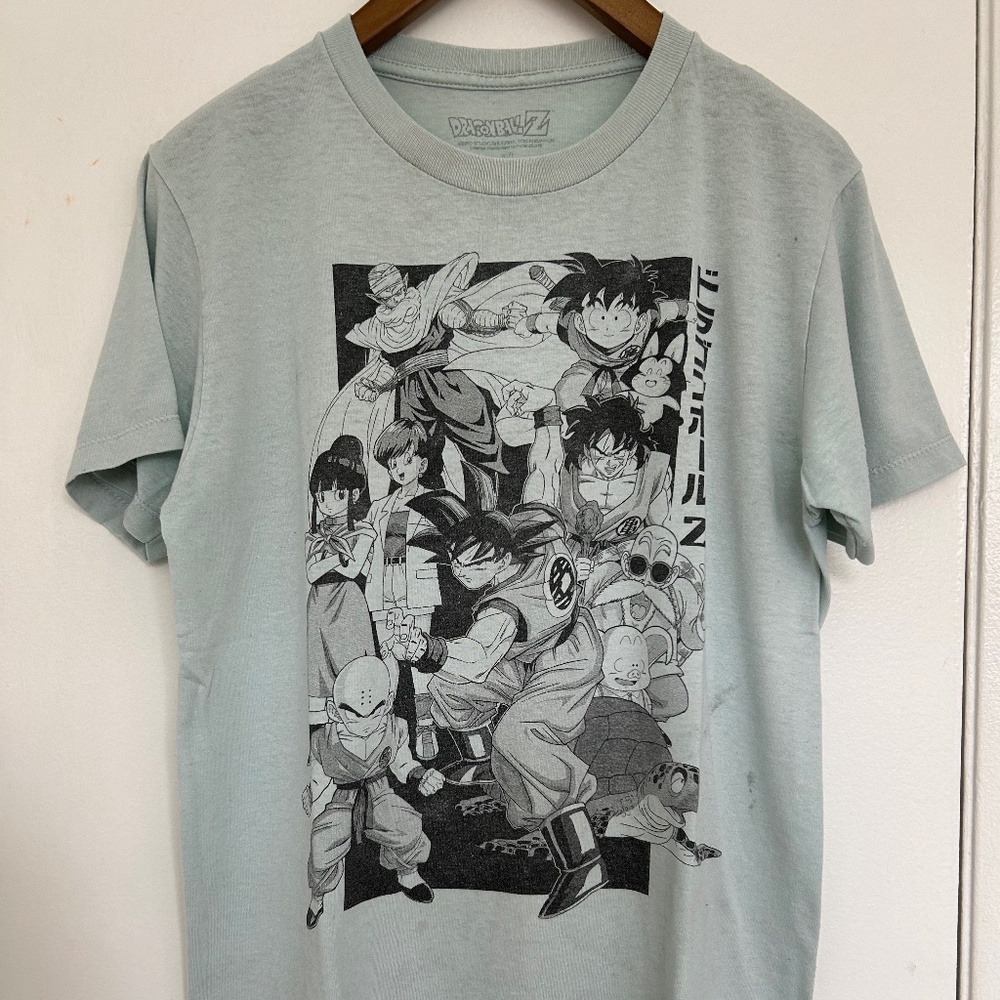 Pre-owned unisex Dragonball Z green/aqua t-shirt Small